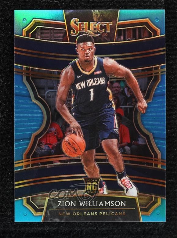 2019 Panini Select Concourse Light Blue Prizm /299 Zion Williamson Rookie RC 0ls