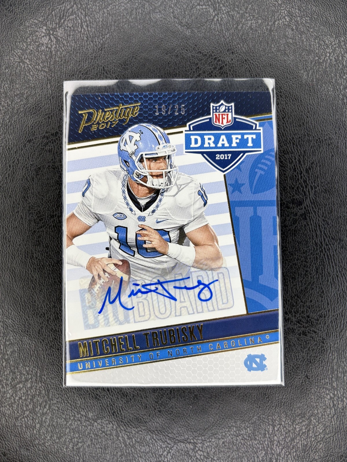 Mitchell Trubisky Panini Prestige Draft Big Board #4 Autograph