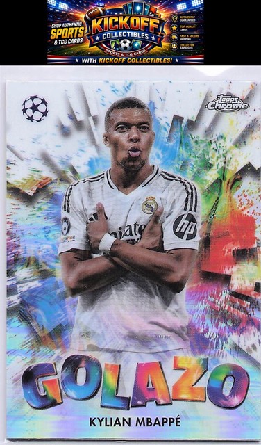 2024-25 Topps Chrome UEFA Club Competitions #GZ-21 Kylian Mbappé Golazo