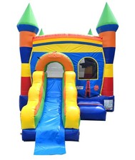 Commercial Inflatable Bounce House Water Slide Rainbow Combo without Blower