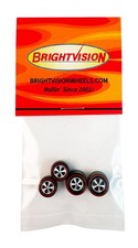 4 Brightvision Redline Wheels 2 Small 2 Medium Deep Dish Dull Chrome Style