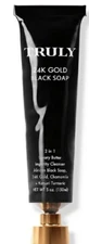 TRULY 24K Gold Black Soap 2 in 1 Luxury Butter Face Body Cleanser 5oz New in Box