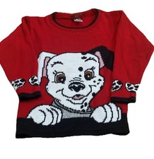 Disney  s Vintage 101 Dalmatians Sweater Children  s Small L/S Crewneck 90  s