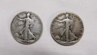 1940 & 1941 Lot Of 2 Walking Liberty Half Dollars  0.723 oz Silver Coins XF