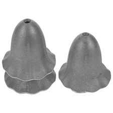  3 Pcs Outdoor Bells Hanging Wall Mounted Cast Iron Farmhouse Dinner