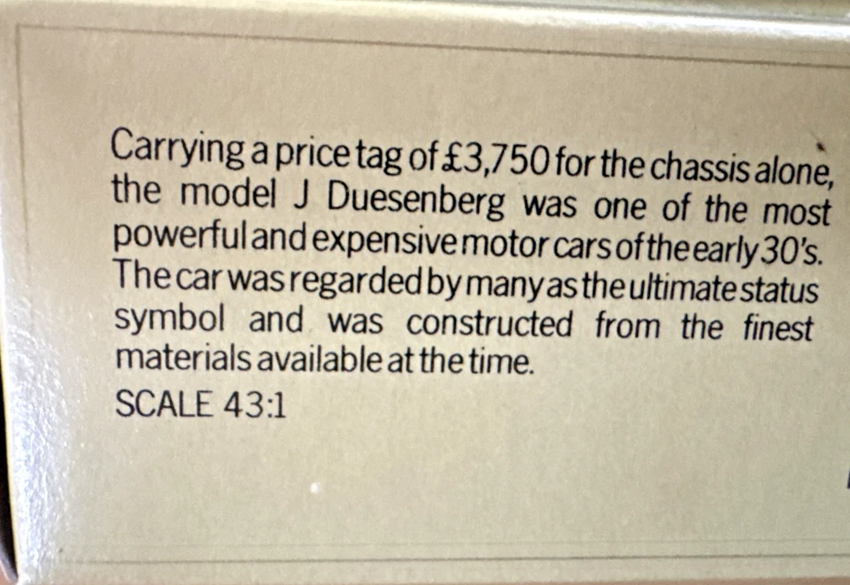 Matchbox Models of Yesteryear Y4 1930 Model J Duesenberg (Green) - Image 4 of 4