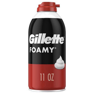 (3 Pack) Gillette Foamy Shaving Foam Can, 11 oz, Men s Face Foam