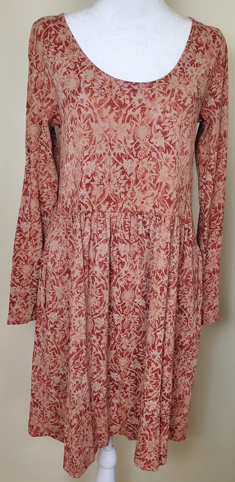 Peruvian Connection Long Sleeve Easter Dress Fade… - image 1