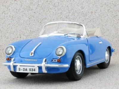 PORSCHE 356 B Cabriolet - 1961 - blue - Bburago 1:18 - Bild 1 von 2