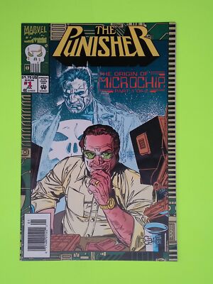 Punisher The Origin of Micro Chip #1 1993 Marvel Comics 1st App 7.0 K54-204