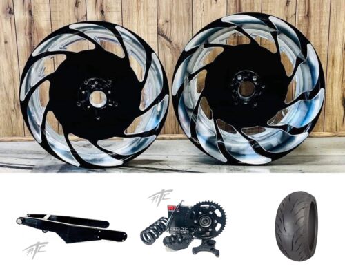 300 BLACK CONTRAST "NINA" FAT TIRE KIT BLK STEALTH ARM 2009-2014 YAMAHA YZF R1