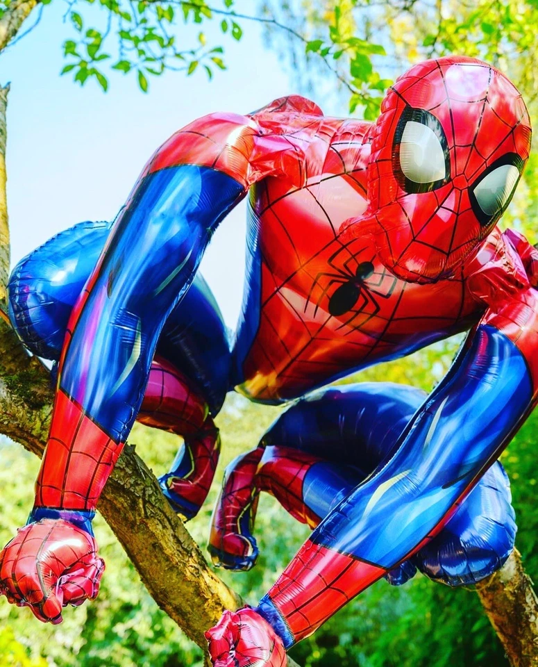 GLOBOS GRANDES DE LÁMINA SPIDERMAN 3D SUPERHÉROE Fiesta de Cumpleaños Marvel Globo de Helio Foto 3 de 4