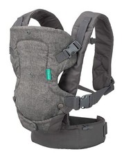 Infantino Flip Advanced 4-in-1 Convertible Carrier Newborn Baby Grey