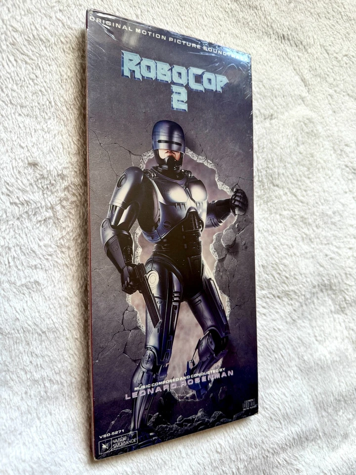 ROBOCOP 2 SEALED MINT LONGBOX CD MOVIE SOUNDTRACK 1990 SCORE ROBO MAYHEM PROMO Foto 4 de 4
