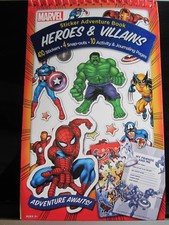 Marvel Heroes  Villains Sticker Adventure Book Adventure Awaits NEW 410 Sticker