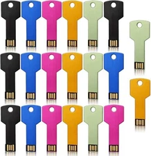 Kootion 64GB 20PCS USB 2.0 Metal USB Flash Drives Thumb Drive Memory Sticks Pen