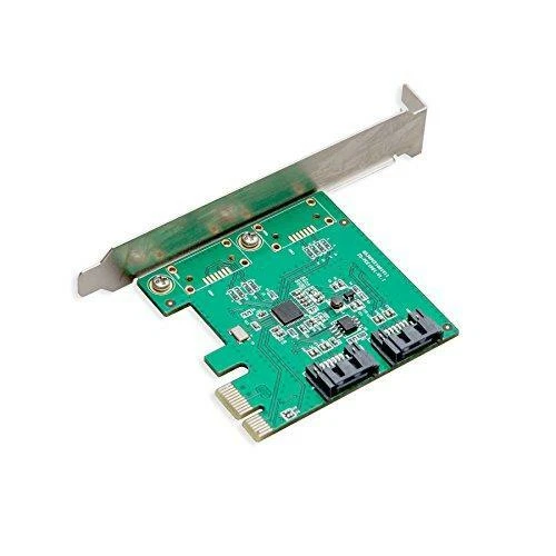 I/O CREST 2 Port SATA III PCI-e 2.0 x1 Controller Card Asmedia ASM1061 Non-Raid - Image 3 of 4