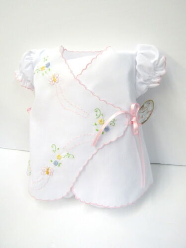 NWT Will'beth White Baby Girls Butterfly Side Tie Diaper Set Newborn Size 0