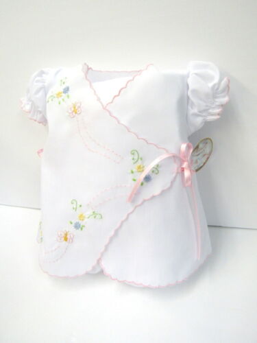 NWT Will'beth White Baby Girls Butterfly Side Tie Diaper Set Newborn Size 0 - Picture 1 of 3