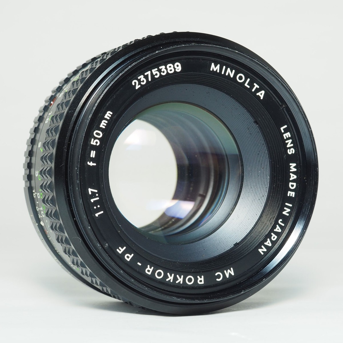 Minolta MC Rokkor PF 50mm F1.7 Manual Focus Lens #45 | eBay