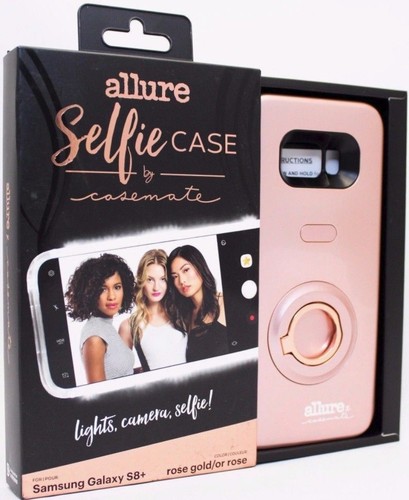 NEU Case-Mate Allure Selfie Hülle für Samsung Galaxy S8+ Plus Roségold LED Licht - Bild 5 von 5
