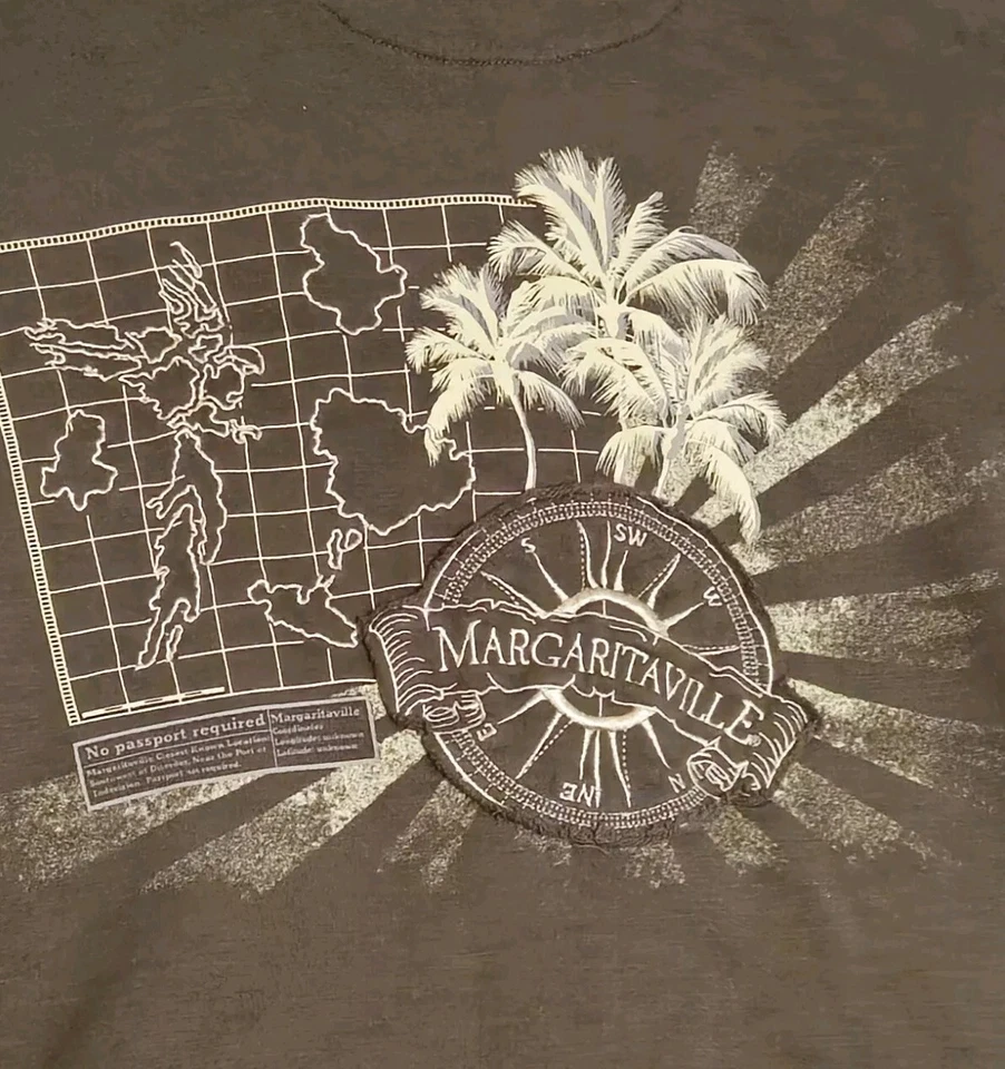 Jaqueta Masculina MARGARITAVILLE Pequena Zíper Completo Marrom 100% Algodão (Nunca Usada) - Imagem 2 de 4