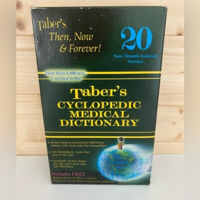 TABER S CYCLOPEDIC MEDICAL DICTIONARY | Version 20