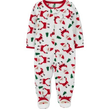 Just One You Santa Fleece Sleeper - My 1st Christmas NB, 3MO, 6MO 