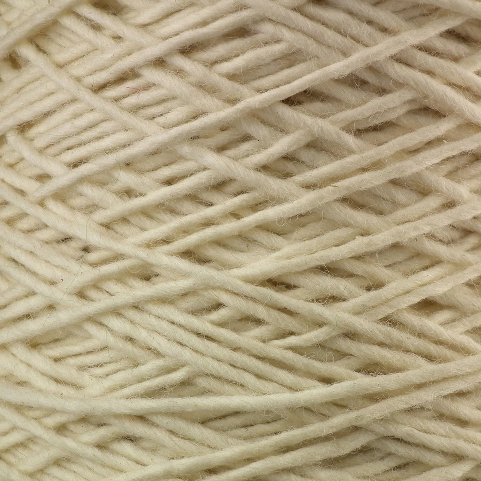 CHUNKY PURE SHETLAND WOOL ECRU UNDYED 500g CONE 10 BALLS KNITTING WEAVING YARN - Image 3 of 3