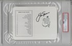 JACK NICKLAUS SIGNED AUTOGRAPH MASTERS SCORECARD PSA DNA