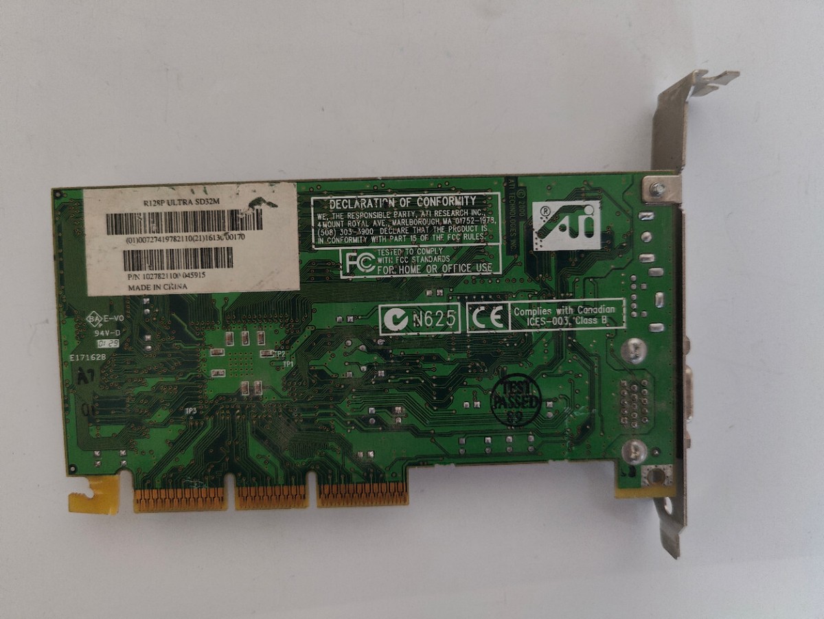 ATI RAGE FURY PRO/XPERT 2000 PRO 32 MB AGP Video Graphics Card | eBay