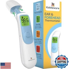 Kiddieware Ear and Forehead Baby Thermometer for Infants to Adults Termometro