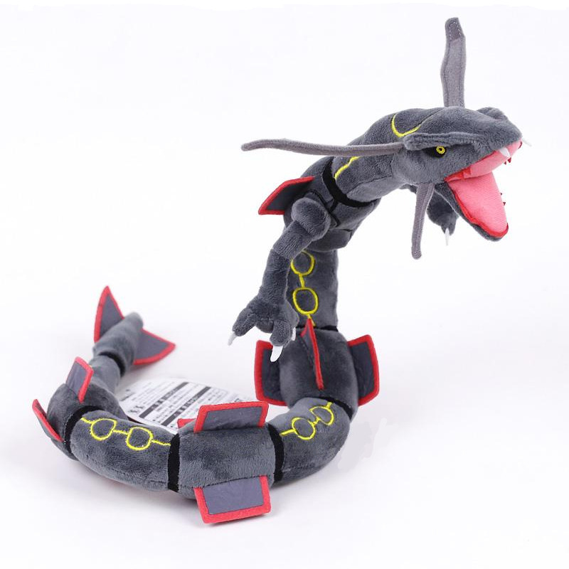 NWT Pokémon Center Shiny Black Rayquaza Posable 30 Plush Gotta Catch them  All