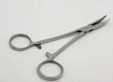 Fishing Hemostats Forceps  Hook Remover 5" Curved Tip - locking - FF115