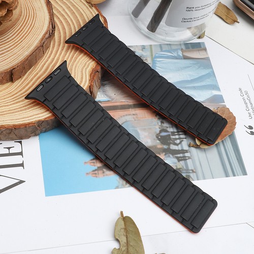 For Apple Watch 10 9 8 7 6 5 4 3 2 1 SE Ultra Magnetic Silicone Band Sport Strap - Picture 44 of 121