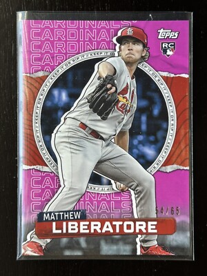2023 Topps Rip Matthew Liberatore Fuchsia /65 St. Louis Cardinals ...