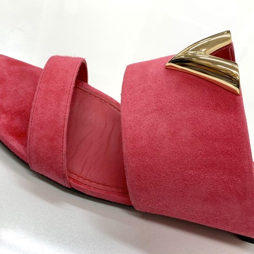 Sandalias Louis Vuitton rosa gamuza Essential V para mujer talla 35,5 de Japó... - Imagen 9 de 10