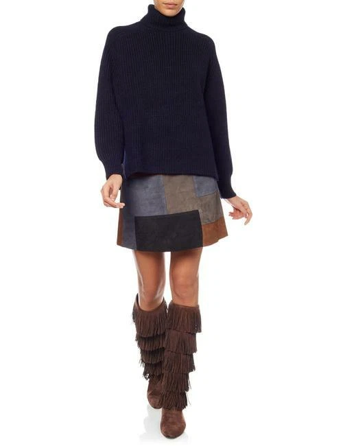 Paul Andrew окаймленный коричневый замшевый колена плоский ботинки, $1595 (размер: 37EU) новый - Изображение 3 из 4