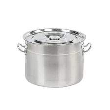 Lehman's Stainless Steel Home Canning Water Bath Canner Stockpot with Lid 20 Qt