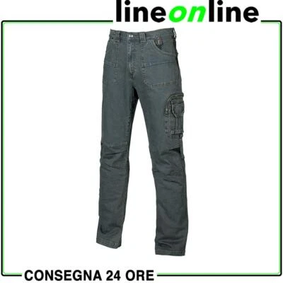Pantaloni jeans da lavoro U-Power Traffic multitasche anti-strappo invernali
