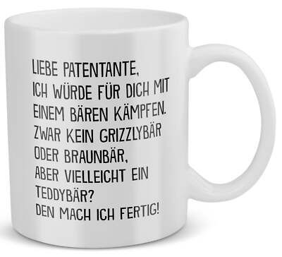 Patentante Geschenk Taufpatin Tasse Patin Geburtstag Weihnachten Idee Frauen