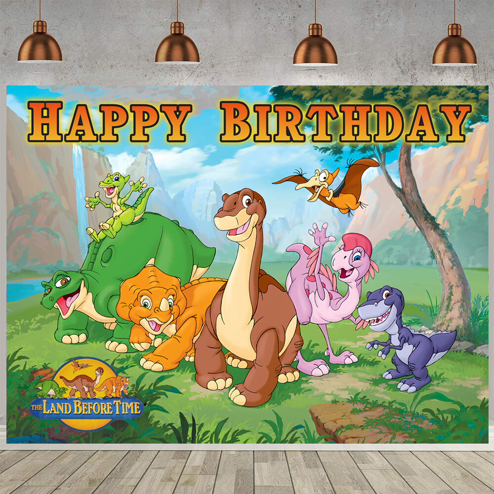 The Land Before Time Birthday Party Supplies Backdrop Banner Poster Vinyl