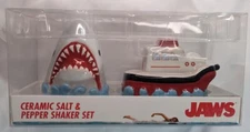 Universal Studios Jaws Bruce & Orca boat Ceramic Salt & Pepper Shaker Set 
