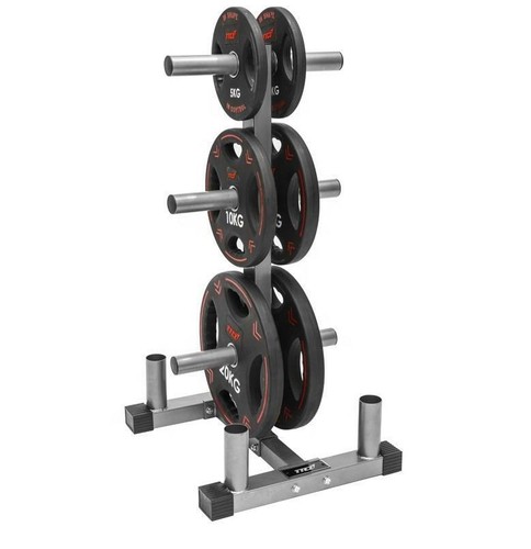 Barbell Weight Plate 6 Collar Storage Stand Rack Holder Home Gym Exercise 50mm L - Picture 4 of 7