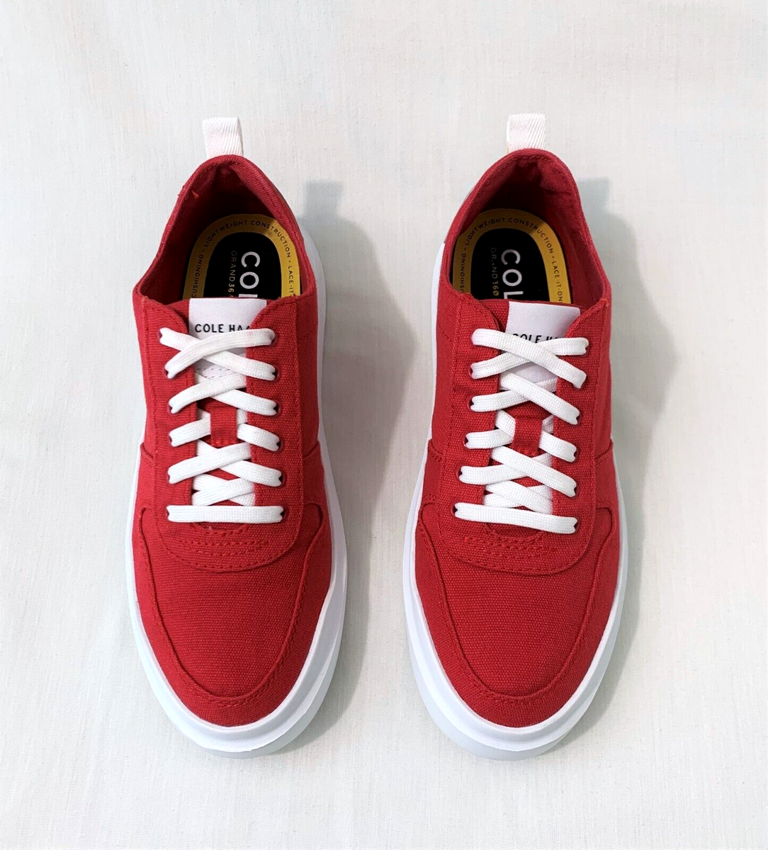 3色●COLE HAAN●GRANDPRO RALLY●キャンバス Cole Haan Grandpro Rally Canvas Court Red Sneakers for Women