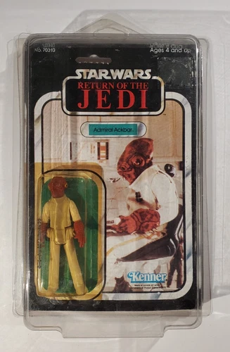 Vintage 1983 Star Wars Return of the Jedi ADMIRAL ACKBAR Figure 65 Back Carded