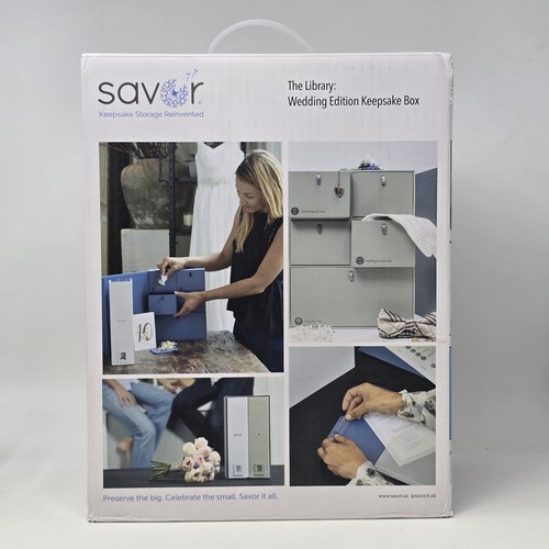 New Savor Keepsake Storage Reinvented The Library: Wedding Edition Keepsake Box