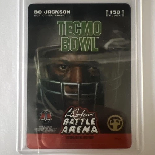2026 Bo Jackson Battle Arena Tecmo Bowl National Box Cover Promo NSCC 150 PWR SP