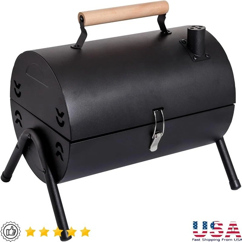 Portable Charcoal Grill Compact Outdoor BBQ Equipment Camping Picnic Cooking New