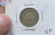 1881 Colombia 2 1/2 Centavos - "2 1/2" KM# 180 L2